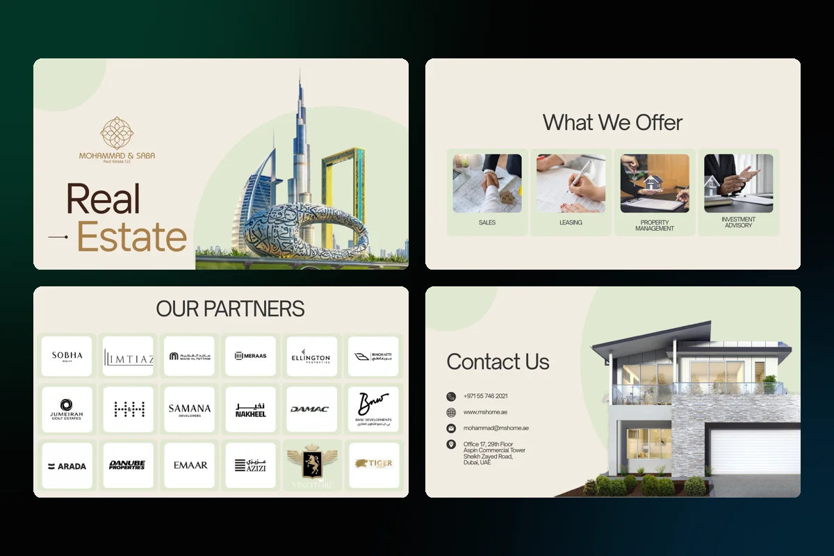Mohammad & Saba Real Estate – Company Profile · Dubai, UAE