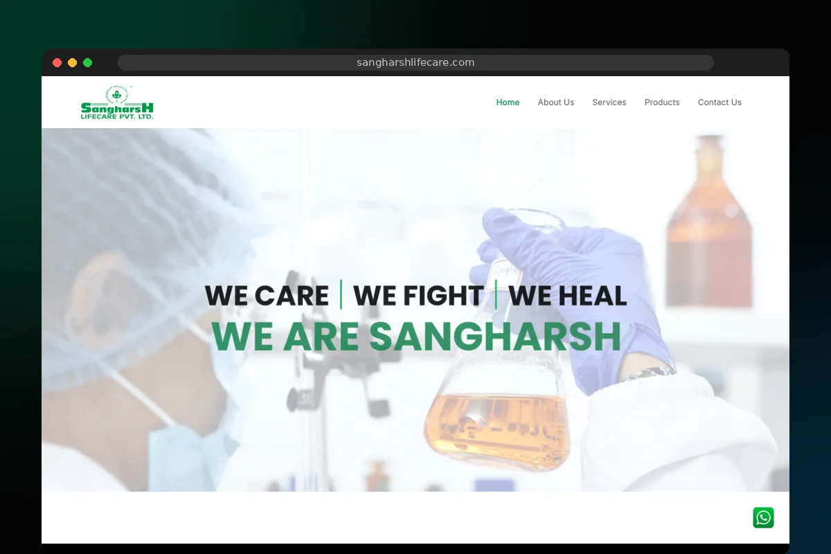 Sangharsh Life Care – Pharmaceutical Company · Ahmedabad